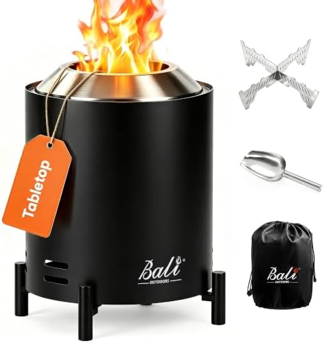 Tabletop Fire Pit Small Table Top Firepit Outdoor Smokeless Firepit Patio by BaliOutdoors