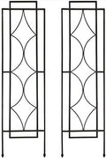 Sunnydaze 48" Black Metal Garden Trellis for Climbing Plants, 2-Pack by SunnydazeDecor