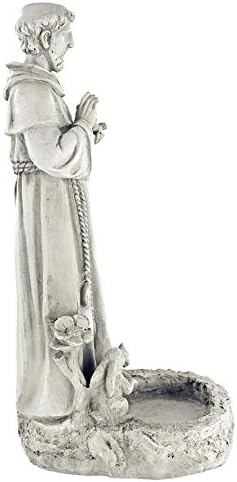 Design Toscano Francis of Assisi Reflection Pool Outdoor Garden Statue - Image 5