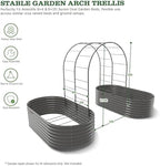 Anleolife 4x6FT Heavy Duty Double-Arch Garden Trellis for Climbing Plants - Image 3
