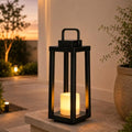 16in Metal Solar Lanterns Outdoor Waterproof,Hanging lantern，Floor Lamp by Sograkeo