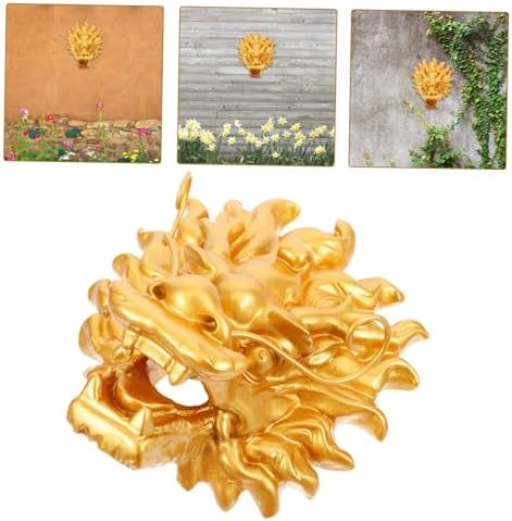 Dragon Head Fountain Wall Mounted Resin Decor for Garden Wall - Image 6