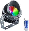 Led Beam Light - RGB Color Changing Rotation Spotlight, AC12V COB Tree Outdoor Flood Light, Garden Villa Courtyard Lawn Landscape Light(6w) by GUODDM