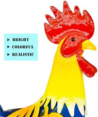 MACLARONX Metal Rooster Yard Art Outdoor Garden Decor Roosters Chicken Statue Decorations for Kitchen Home Lawn Patio, Multicolor - Image 5