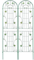 Garden Trellis for Climbing Plants Outdoor, 2-Pack 86" Metal Rustproof by Unknown