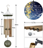Personalized Wind Chimes Memorial Butterfly Mourn Theme Decor - Image 7