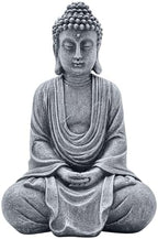 Goodeco 11.4" Meditating Buddha Statue Home Decor - Meditation Gifts for Room/Garden/Patio/Deck/Porch Yard Art Decoration, Zen Decor Buda Statues (Gray) by Goodeco