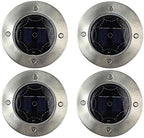 Solar Ground Lights Outdoor 72 LED Octagon Shape Disk Light Solar Powered In-Ground Lights for Garden Lawn Yard Patio Driveway Walkway Patio Deck Pathway,4 Pack,Blue by KJingKeLai