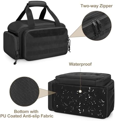 Rexmica 12-Inch Tool Organizer Bag with Anti-friction Bottom, Black - Image 4