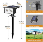 btfarm 4 Pack Solar Lights Outdoor Waterproof, Motion Sensor Outdoor Lights - Image 6