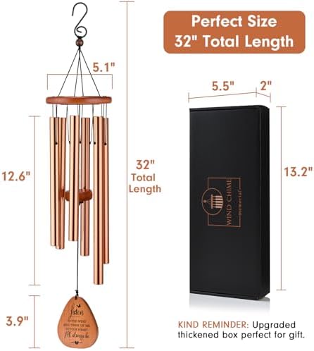 Memorial Sympathy Wind Chimes Gifts, Sympathy Gifts for Loss of Loved One - Image 6