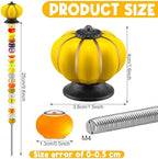 Tigeen 236 Pcs Garden Stake DIY Fairy Wand Plant Stake, Autumn Pumpkin - Image 2