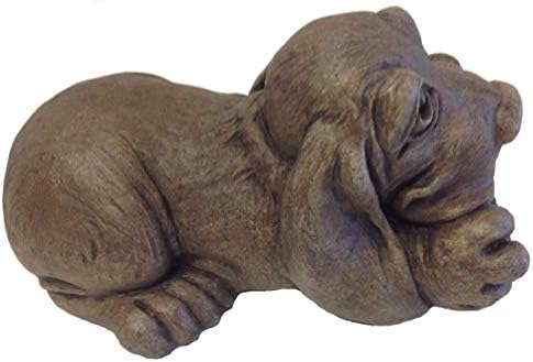 Massarelli's 'Life is Good' Basset Hound Puppy Dog Solid Cast Stone Garden Statue - Great Gift Idea - Durable, Lifelike Sculpture for Home and Yard - Fun Exterior and Interior Art - Image 3