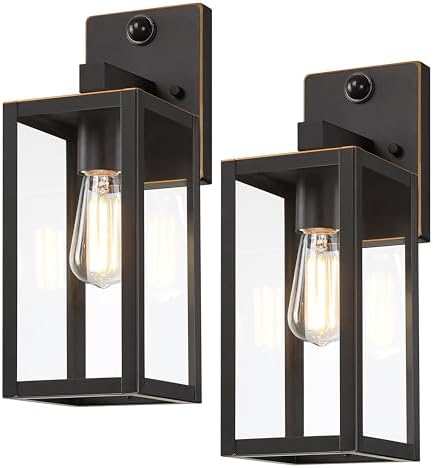GRUENLICH Outdoor Wall Light Fixture Dusk to Dawn, PIR Motion by GRUENLICH