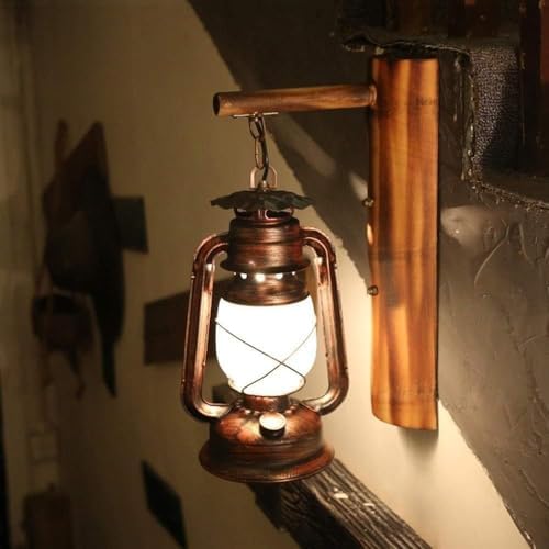 Industrial Style Retro Lantern Lamp Wall Lamp Metal Kerosene Lamp Wall Light,for Lighting - Image 4