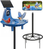 LongPlus Solar Bird Bath Fountain with 2K AI Bird Identification Camera by LongPlus