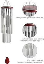27 Tubes Outdoor Pendant Anti-Rust Decoration Wind Bell Multi-Tube Chime for Indoor Home Decor for Home - Image 4