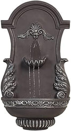 San Pablo Grey Ornate 33" Large Wall Outdoor Fountain by John Timberland - Image 2