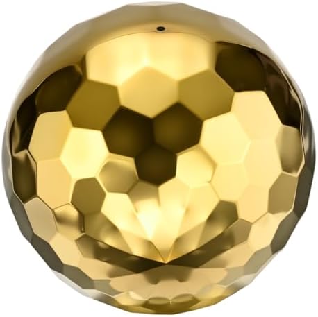 M METERXITY 1-Pack Garden Gazing Globes Ball Sculptures Diamond 8 Inch 304 Stainless Steel Hollow Mirror Reflective Floating Ball for Garden/Pond/Home/Yard Outdoor Decoration [Gold] by MMETERXITY