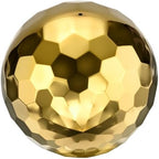 M METERXITY 1-Pack Garden Gazing Globes Ball Sculptures Diamond 8 Inch 304 Stainless Steel Hollow Mirror Reflective Floating Ball for Garden/Pond/Home/Yard Outdoor Decoration [Gold] by MMETERXITY