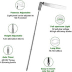LORDEM Grow Light, Full Spectrum LED Plant Light for Indoor Plants, Height Adjustable Growing Lamp with Auto On/Off Timer 4/8/12H, 4 Dimmable Brightness, Ideal for Small Plants, 4 Packs - Image 3
