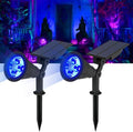 T-SUN Blue Solar Spot Lights Outdoor Waterproof, Solar Spotlights, 2 Pack by T-SUN