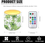 Flickering Flameless Candles with Remote and Timer Battery Operated Candles for St Patrick's Day Shamrocks LED Pillar Tea Lights for Patio Porch Banquet Home Decorations - Image 3