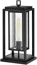 Hinkley Republic Medium 12V Outdoor Pier Mount Lantern, Black Finish by Hinkley
