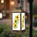 Solar Lantern Outdoor Waterproof Sunflowers Bouquet Watercolor Hand Painted Garden Decor LED Hanging Solar Lights Tabletop Lamp Gifts for Women Mom Outside Yard Patio Porch by DERUINVAIO