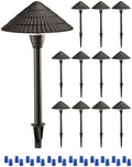 LEONLITE 12-Pack LED Low Voltage Landscape Path Lights, 12-24V AC/DC, 4000K by LEONLITE