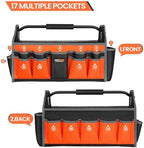 19 Inch Open Tool Tote Bag with Heavy-Duty Handle for Electrician - Image 5