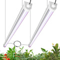 JESLED Waterproof T8 Grow Lights, 3FT Full Spectrum Pinkish White, 2Packs by JESLED