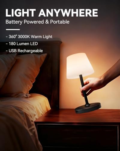 SAIWEYA Outdoor Waterproof Shower Lamp, 8000mAh Rechargeable Bathroom Lamp - Image 4