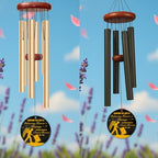 Personalized Postal Delivery Wind Chime, Delivering Heaven's Blessings in Loving Memory, Custom Name Year Sympathy Gift, Remembrance Garden Outdoor Windchime - Image 5