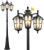 VIANIS Outdoor Post Lights Dusk to Dawn, 3-Head Aluminum Anti-Rust Vintage by VIANISLIGHTING