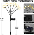 Solar Garden Lights Outdoor Waterproof, Swaying Firefly Light, Garden Decor - Image 5