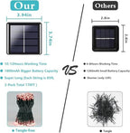 Solar Christmas Lights Outdoor 2 Pack 170FT 480 LED Solar String Lights Red - Image 4
