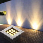 Underground Light LED, 85-265V Outdoor Buried Lights, IP67 Waterproof LED Landscape Lights, Outdoor Recessed Garden Inground Light(White,18W-AC85-265V) by Unknown