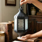 Vela Lanterns Decorative Indoor Hanging Candle Lantern, Clear, 2-Pack - Image 4