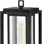 Hinkley Republic Medium 12V Outdoor Pier Mount Lantern, Black Finish - Image 4