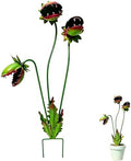 25" Metal Carnivorous Plant Garden Stake Sculpture Outdoor Yard Decor(1 pc) by SUNKOX