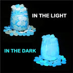 Glow in The Dark Pebbles 1200 Pcs The Garden of Light On The Dark Pebbles for Yard Rock and Manwalk Decoration Fairy Tale DIY Decorative Luminous Stone(Green) - Image 3