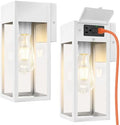 Porch Lights with GFCI Outlet, Outdoor Wall Light Fixtures, 2Pack by WelcometoOYKYOHEI