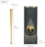 53'' Outdoor Garden Water Fountain with Lights, Water Feature for Patio - Image 2