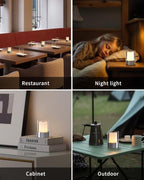 4" Chrome Cordless Table Lamp 2 Pack, Outdoor Rechargeable Lamp - Image 6