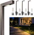 Gardenreet Brass Low Voltage L-Shaped Path Light, Bronze, G4, 2700K, 4Pack by Gardenreet