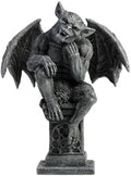 Veronese Design 7 1/8 Inch Beast Gargoyle Thinker Pose on Pedestal Polyresin Collectible Statue Figurine Gothic Fantasy Decor for Home or Gift by VeroneseDesign