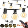 Outdoor String Lights Waterproof 300FT with Remote Patio Lighting for Porch by SUFEIMAS