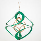 Red Carpet Studios The Original Cosmix Deluxe Helix Wind Spinner, Medium 14-Inch, Double Green & Copper - Image 3