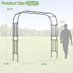 Thickened Metal Garden Arch-92.5L*105H,Trellis for Climbing Plants Outdoor - Image 4